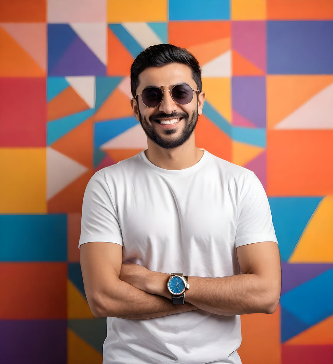 Black  Round Neck  T-Shirt